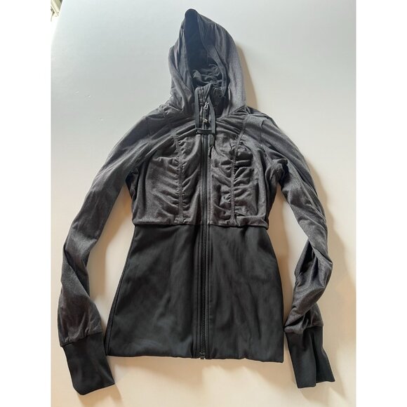 Lululemon Dance Studio black reversible jacket 6 hoodie yoga athleisure - Picture 2 of 10